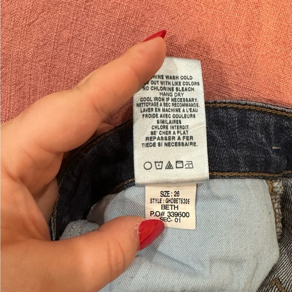 Joe's Jeans Beth Bootcut | Distressed Darkwash Bootcut Jeans Size 26 - Picture 8 of 10